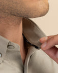 Beige Poplin Solid Shirt EOSS