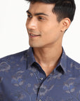 Blue Cameo Printed Shirt