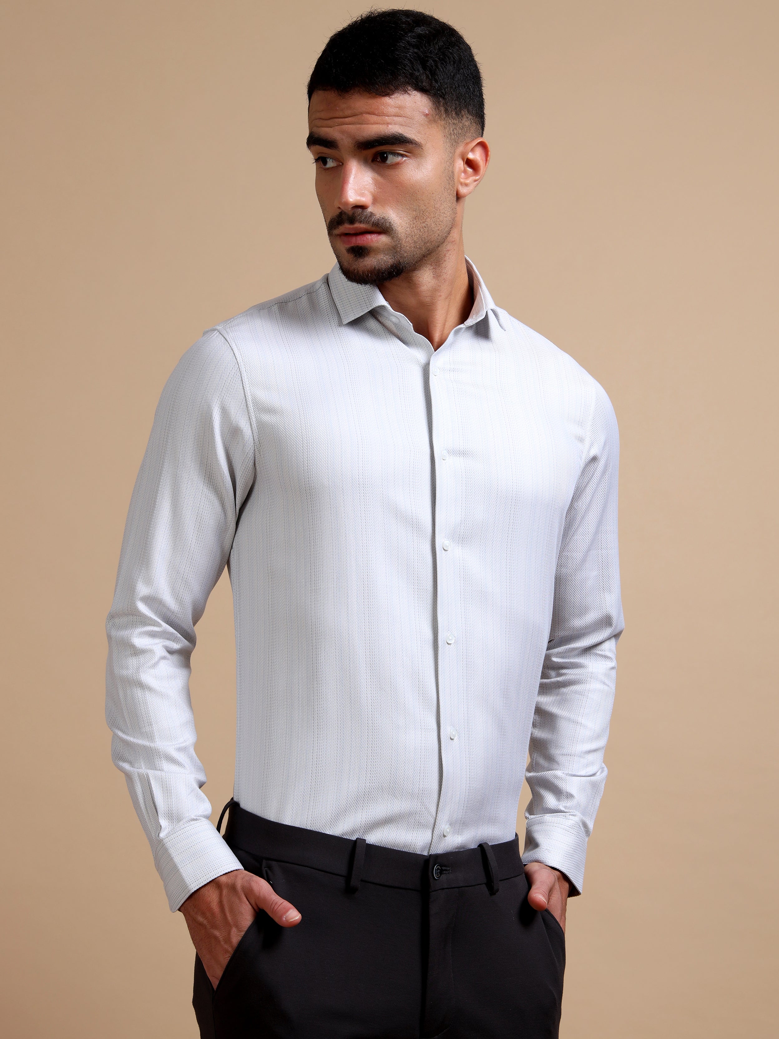 Light Formal Stripe Shirt