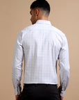 Metropolitan White Check Formal Shirt