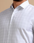 Metropolitan White Check Formal Shirt