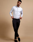 Metropolitan White Check Formal Shirt