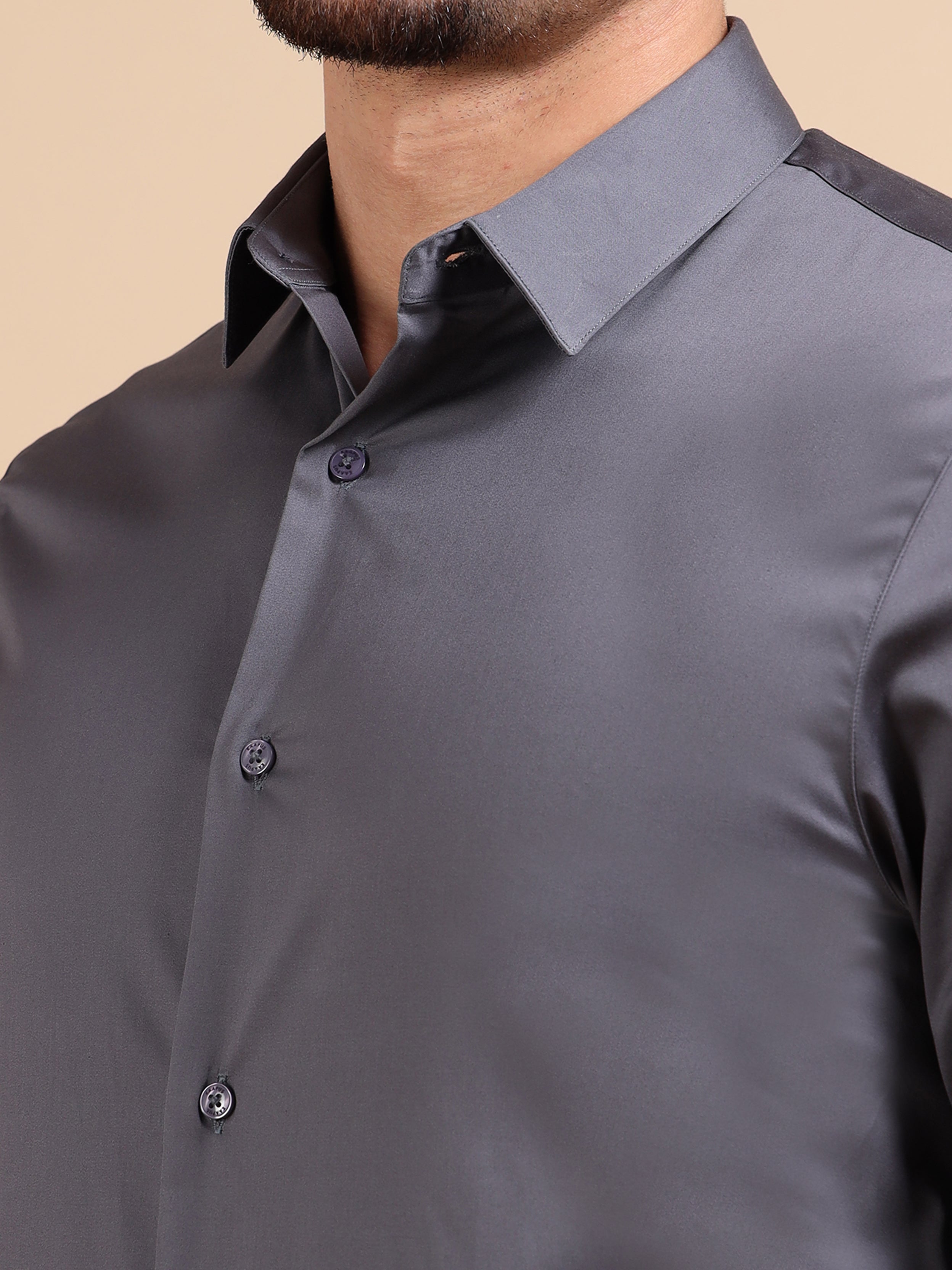 Dark Grey Stretch Premium Shirt