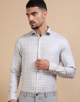 Subtle Light Formal Check Shirt