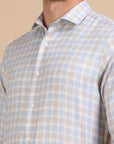 Subtle Light Formal Check Shirt