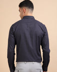 Black Checkered Jacquard Shirt