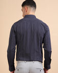 Navy Pureplay Stripe Shirt