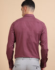 Maroon Paneled Occasion Shirt