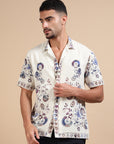 Treasure Island Cuban Collar Print