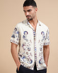 Treasure Island Cuban Collar Print