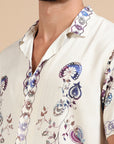 Treasure Island Cuban Collar Print