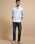 Blue Premium Casual Stripe Shirt