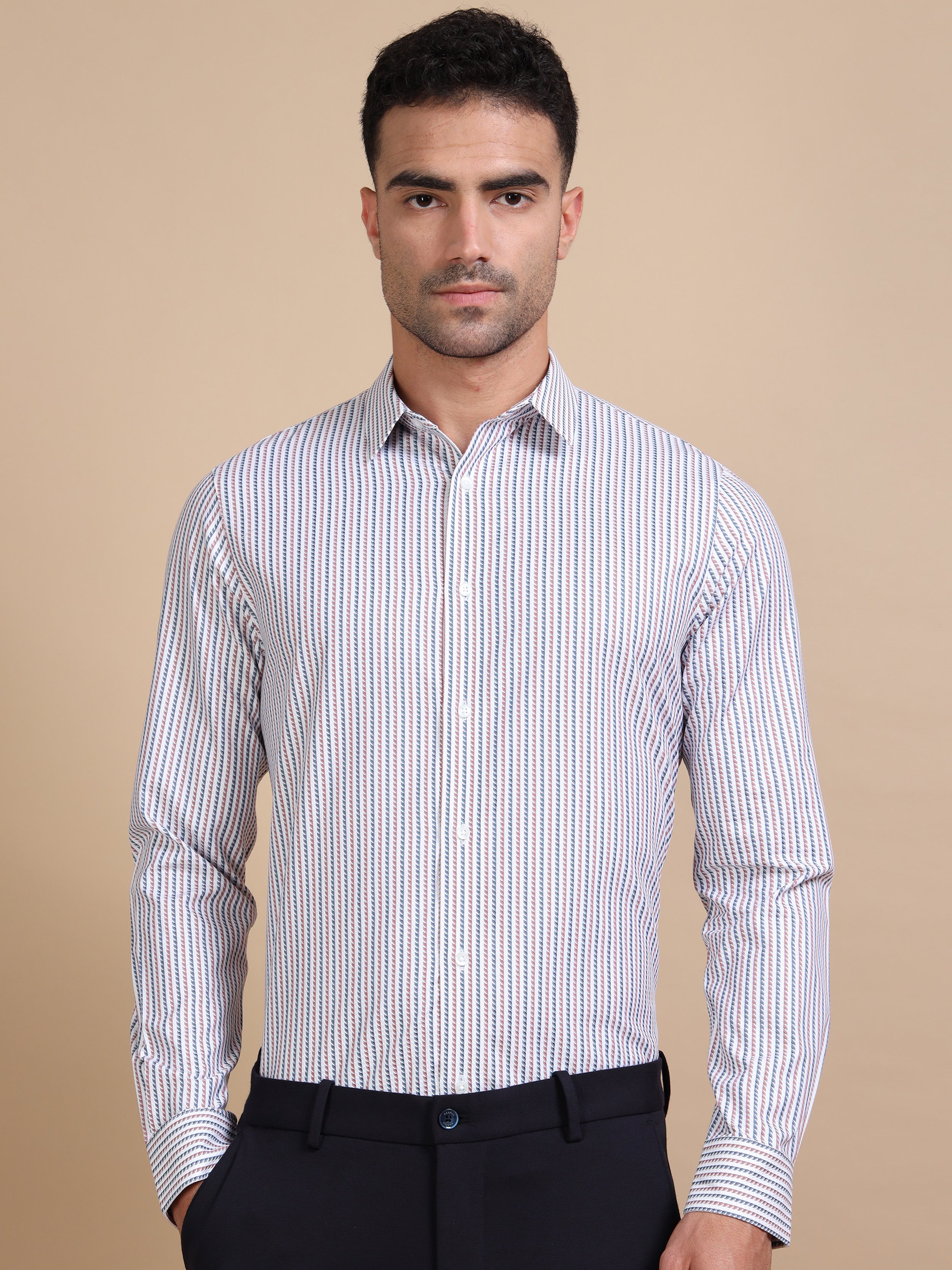 Pin Striped Premium Formal Shirt