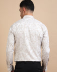 Cream Special Jacquard Shirt