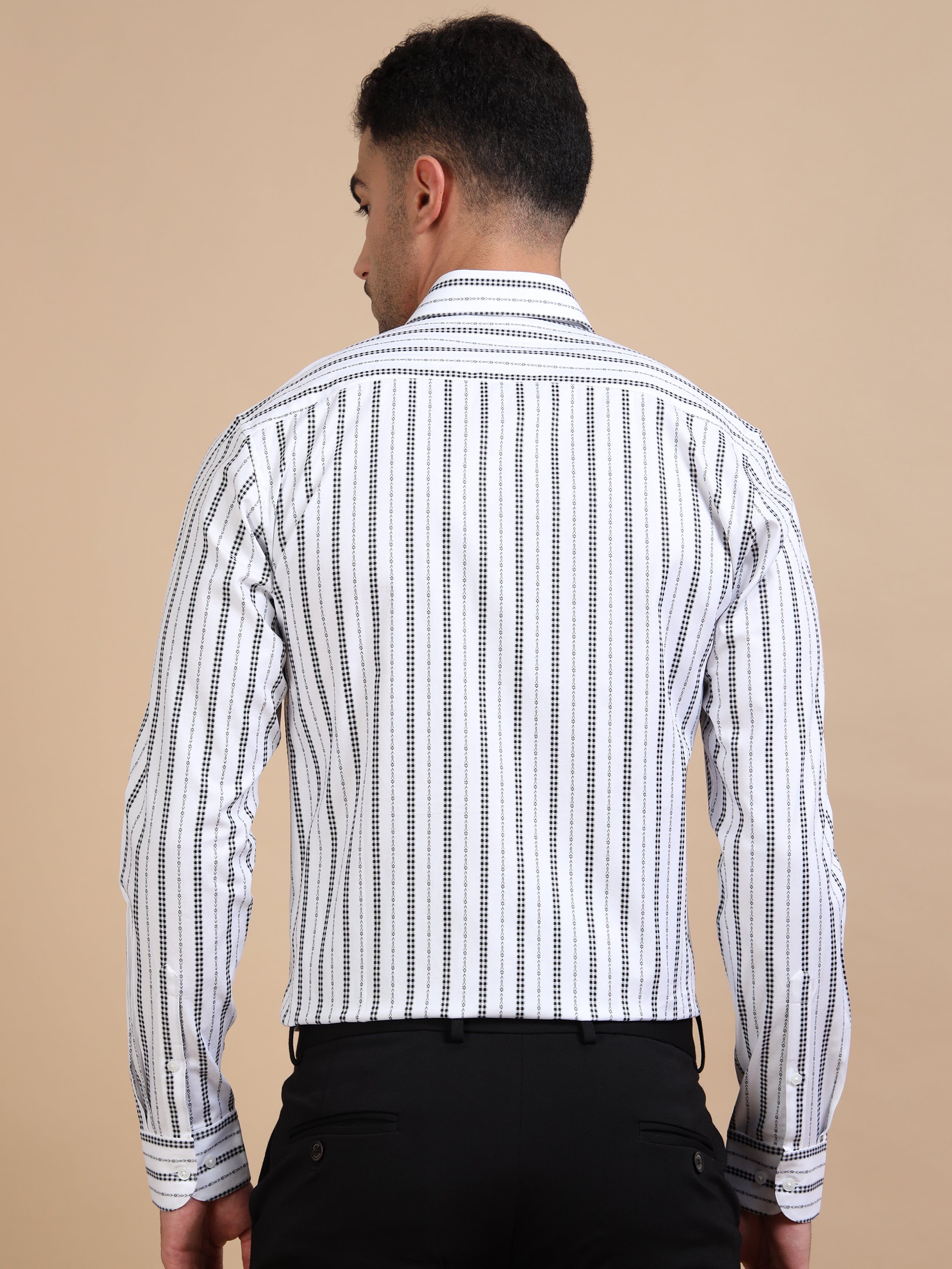 Black White Stripe Shirt