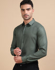 Green Mockleno Formal Shirt