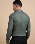 Green Mockleno Formal Shirt