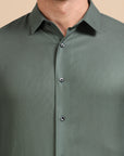 Green Mockleno Formal Shirt