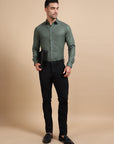 Green Mockleno Formal Shirt