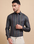 Cobalt Stripe Formal Shirt