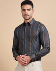 Cobalt Stripe Formal Shirt