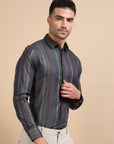 Cobalt Stripe Formal Shirt