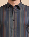 Cobalt Stripe Formal Shirt