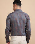 Grey Jacquard Festive Shirt