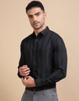 Black Stripe Jacquard Shirt