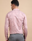 Pink Formal Jacquard Shirt