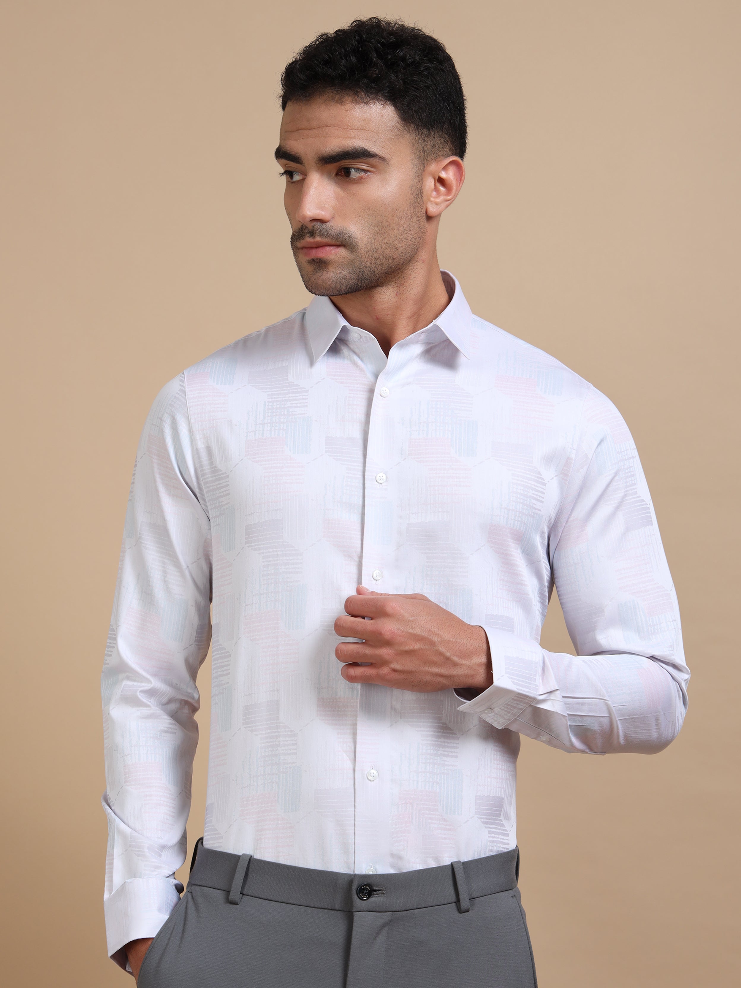 Light Jacquard Festive Shirt