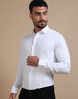 Subtle White Jacquard Premium Shirt