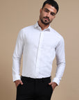 Subtle White Jacquard Premium Shirt