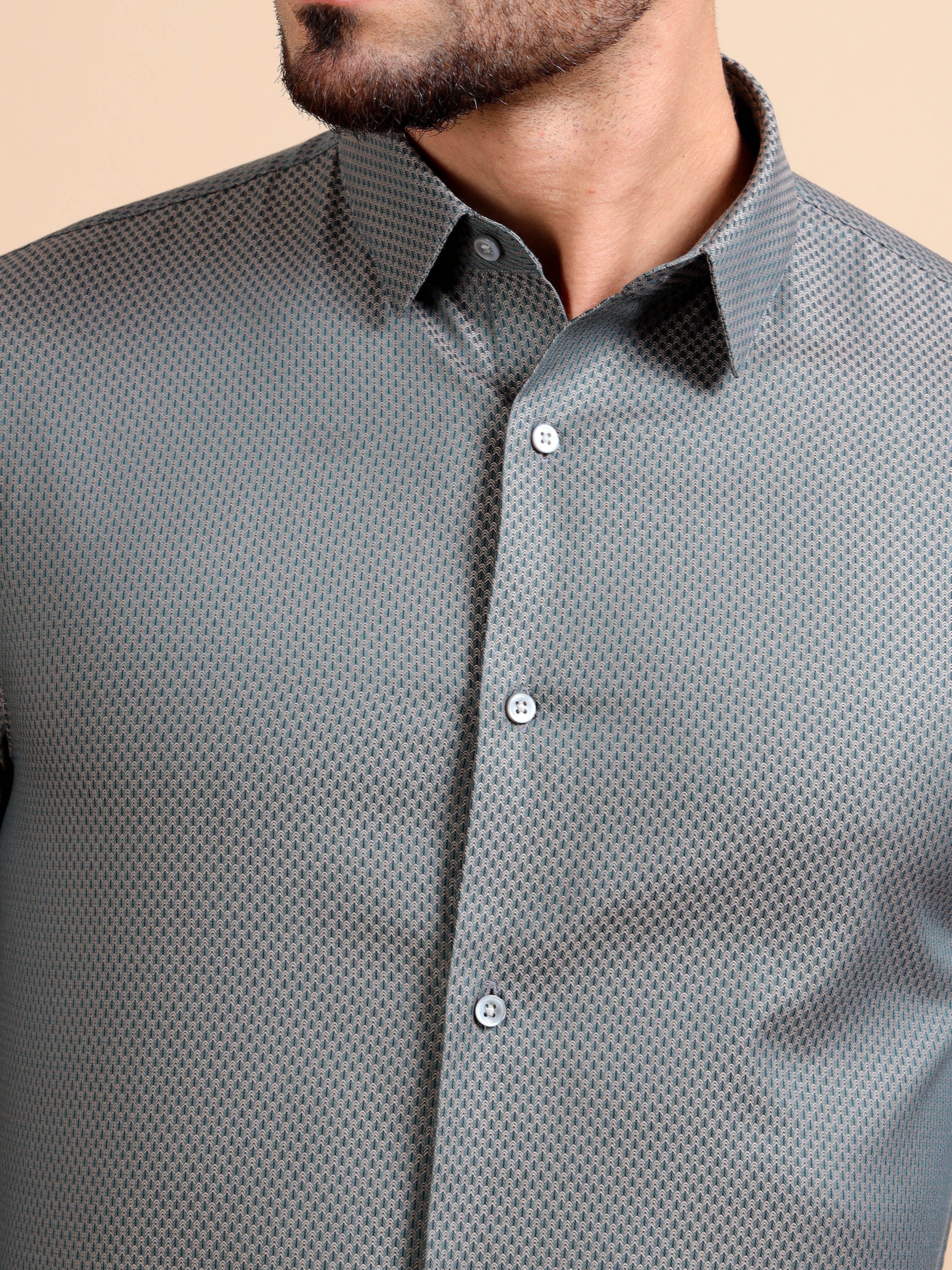 Structure Green Premium Formal Shirt