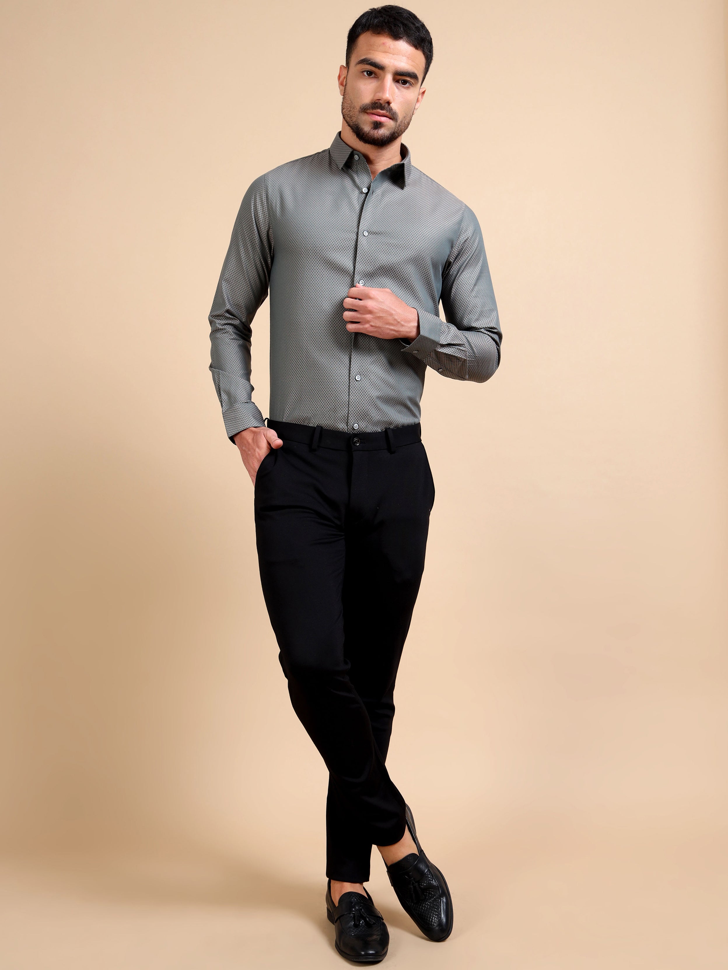 Structure Green Premium Formal Shirt