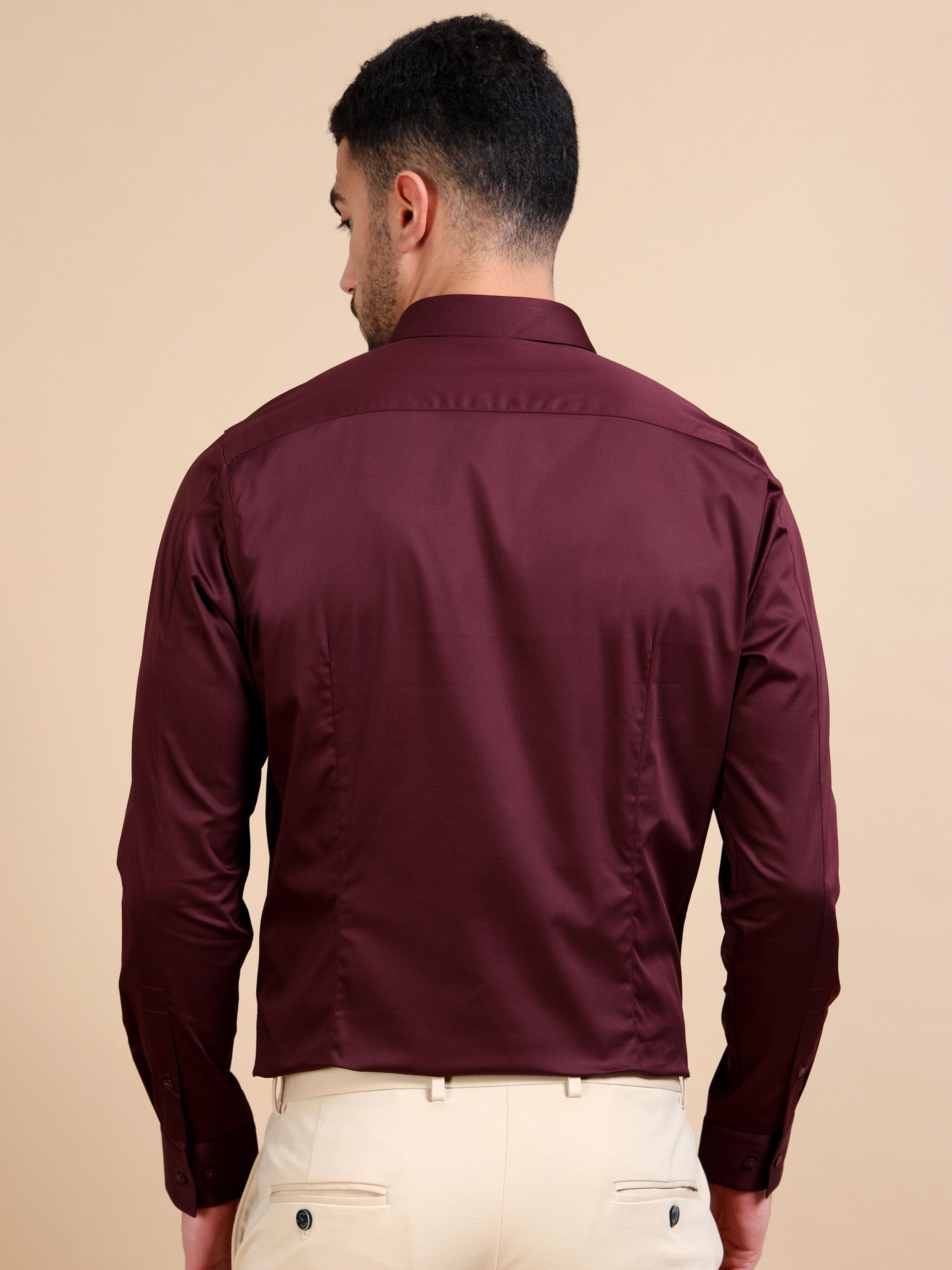 Maroon Stretch Premium Shirt