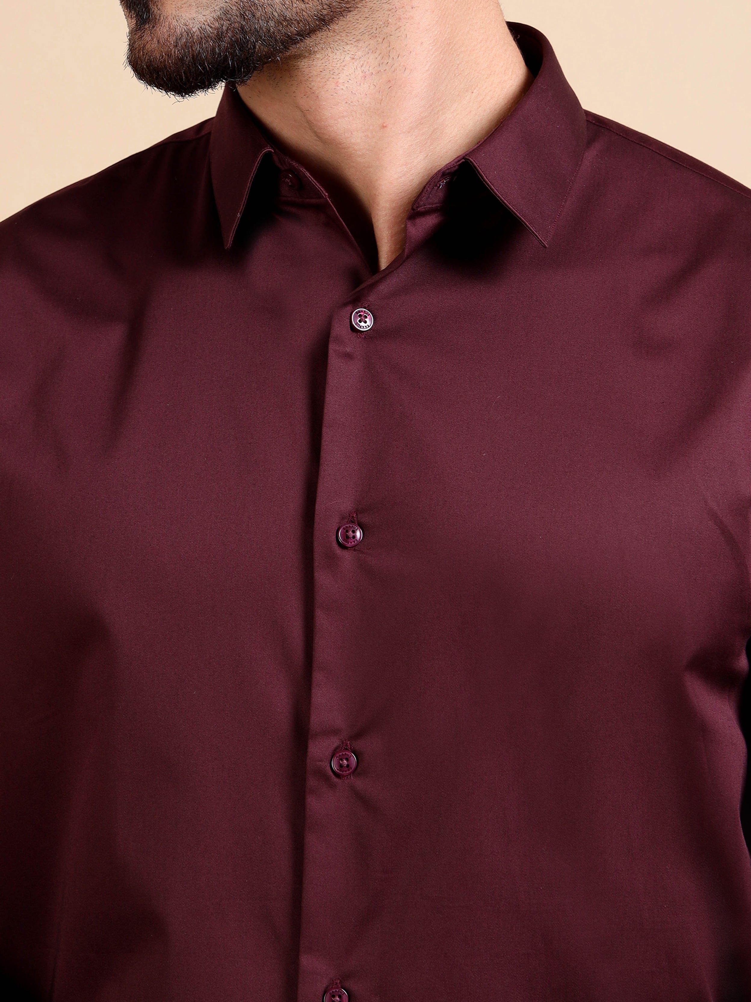 Maroon Stretch Premium Shirt