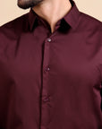 Maroon Stretch Premium Shirt