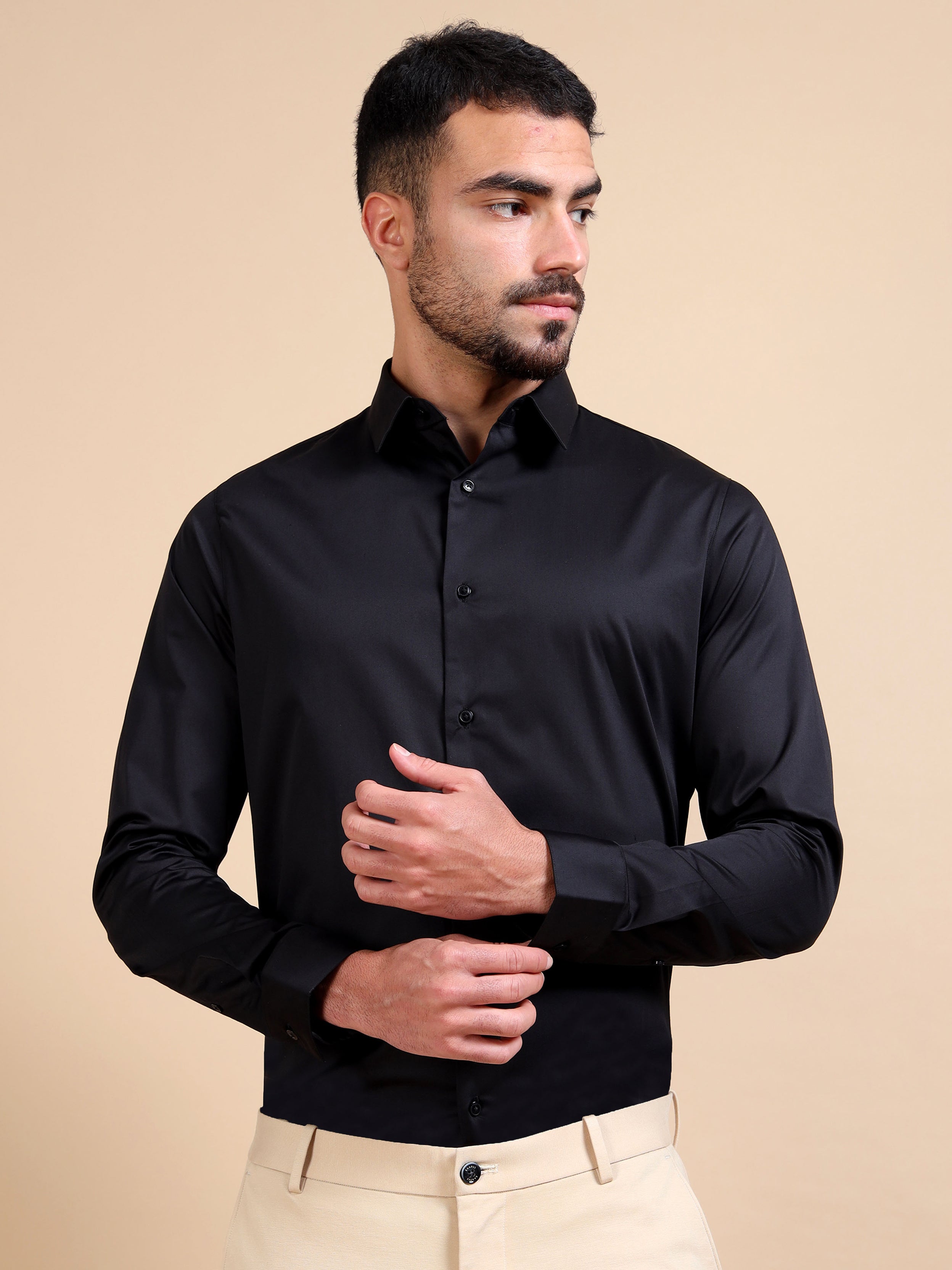 Black Stretch Premium Shirt