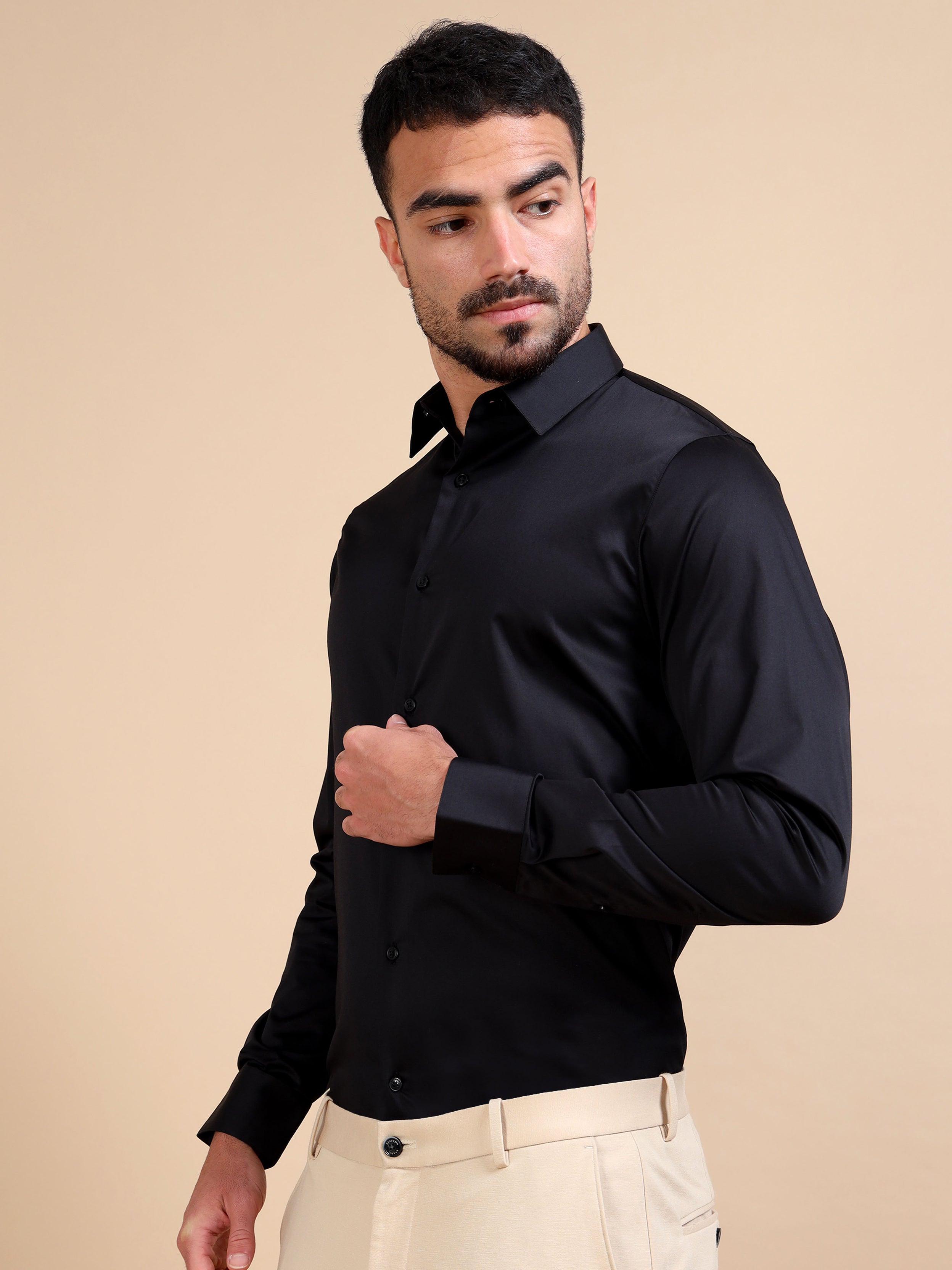 Black Stretch Premium Shirt