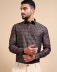 Enticing Festive Jacquard Shirt