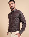 Enticing Festive Jacquard Shirt