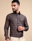 Enticing Festive Jacquard Shirt