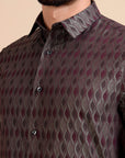 Enticing Festive Jacquard Shirt