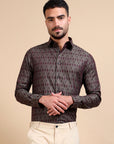 Enticing Festive Jacquard Shirt