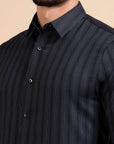 Black Derby Stripe Shirt