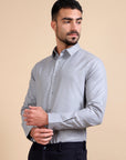 Structure Grey Premium Formal Shirt