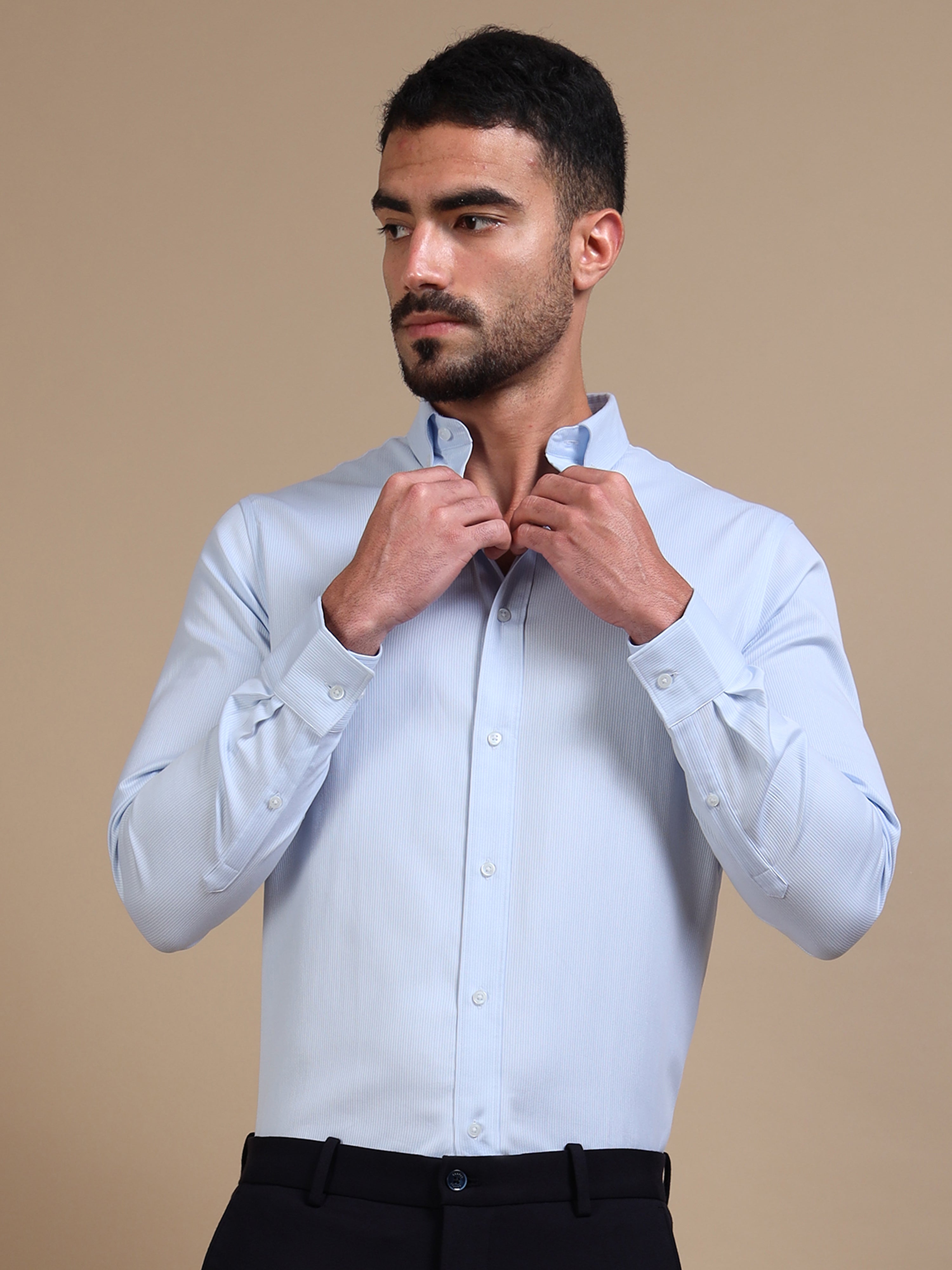 Blue Zen Button-down Stripe Shirt