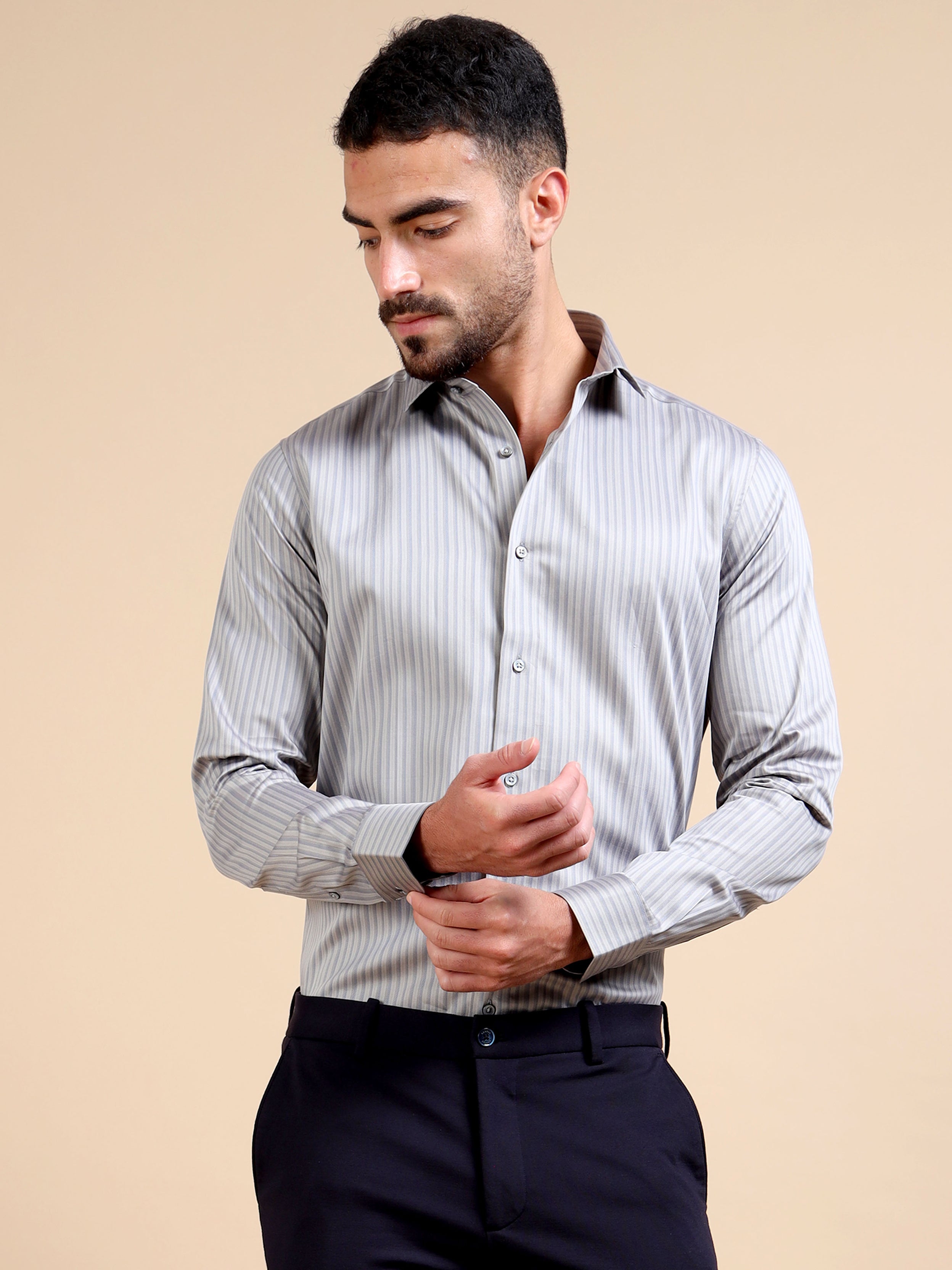 Zapphire Striped Premium Formal Shirt