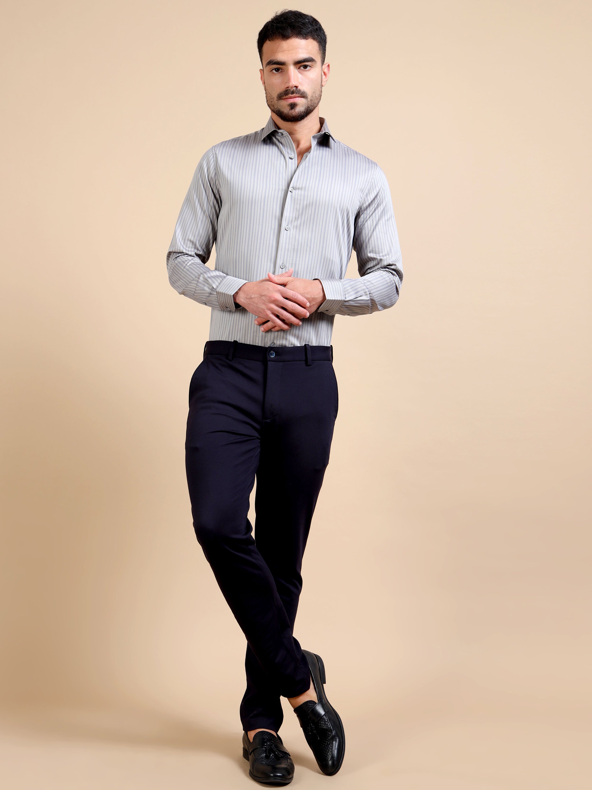 Zapphire Striped Premium Formal Shirt